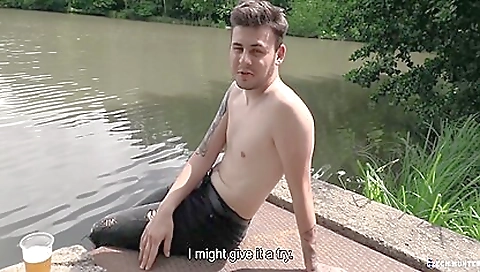 Married whore gets fucked by two men