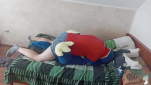 Sexy black girl gets fucked by a dildo cumfiesta