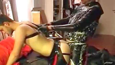 Sexy blonde model gets banged by a huge cock